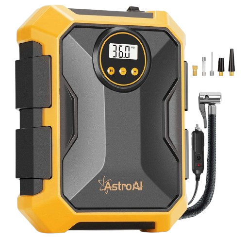 Tire inflator & compressor no background by Vehivax