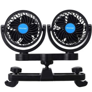 Dual Rotating Car Seat Fan
